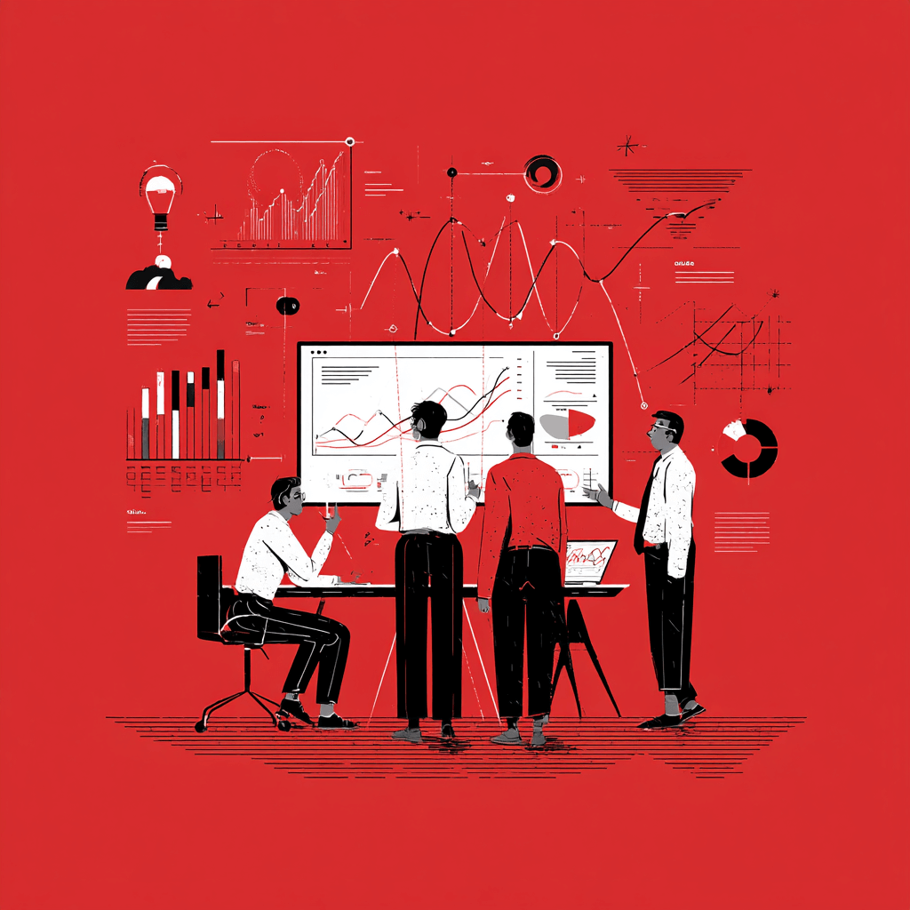 irenecroft Team of consultants in front of a screen with grap 29bd3873 747e 4282 ba5e d4c97e6fcbe2 3